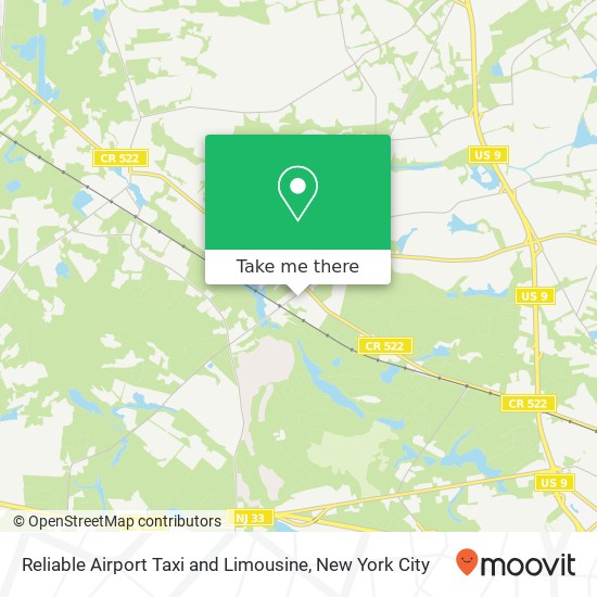 Reliable Airport Taxi and Limousine map