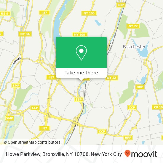 Howe Parkview, Bronxville, NY 10708 map