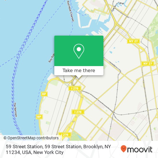 Mapa de 59 Street Station, 59 Street Station, Brooklyn, NY 11234, USA