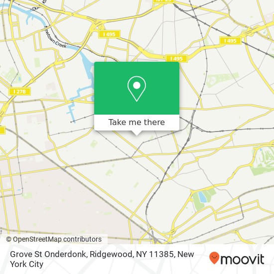 Grove St Onderdonk, Ridgewood, NY 11385 map