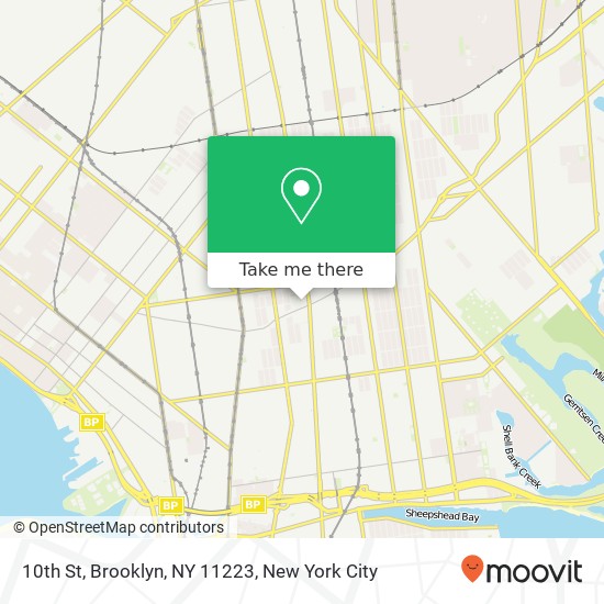 10th St, Brooklyn, NY 11223 map