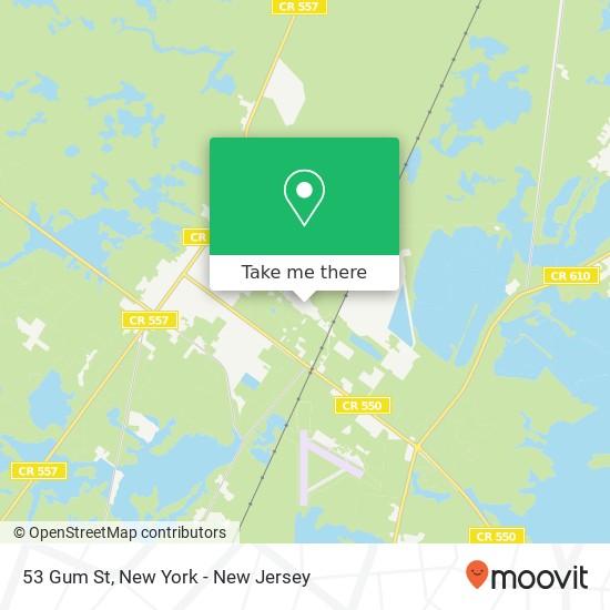 Mapa de 53 Gum St, Woodbine, NJ 08270