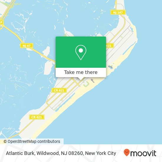 Mapa de Atlantic Burk, Wildwood, NJ 08260