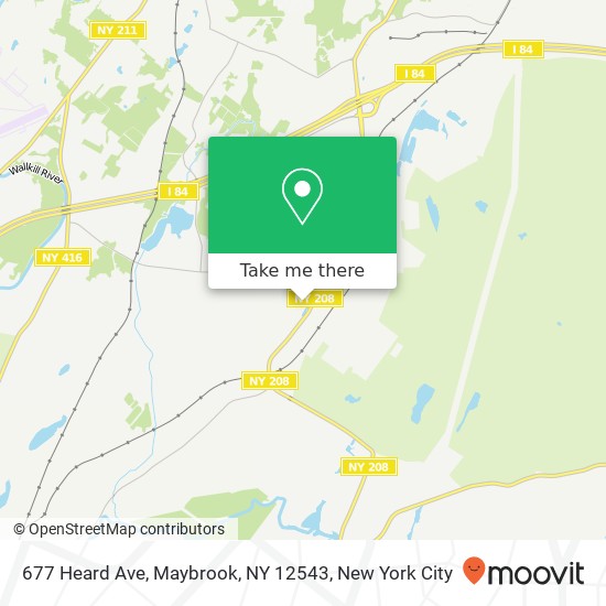 Mapa de 677 Heard Ave, Maybrook, NY 12543