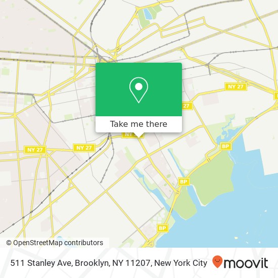 511 Stanley Ave, Brooklyn, NY 11207 map