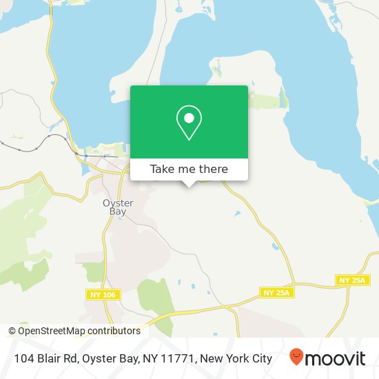 104 Blair Rd, Oyster Bay, NY 11771 map