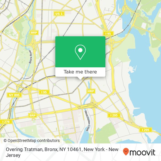 Mapa de Overing Tratman, Bronx, NY 10461