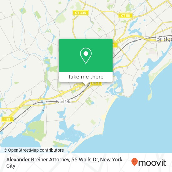 Mapa de Alexander Breiner Attorney, 55 Walls Dr
