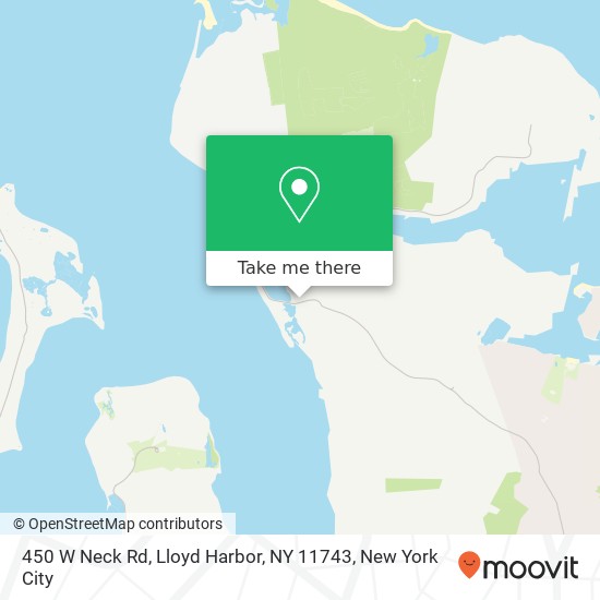 Mapa de 450 W Neck Rd, Lloyd Harbor, NY 11743