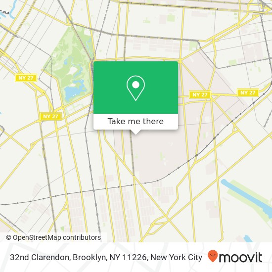Mapa de 32nd Clarendon, Brooklyn, NY 11226