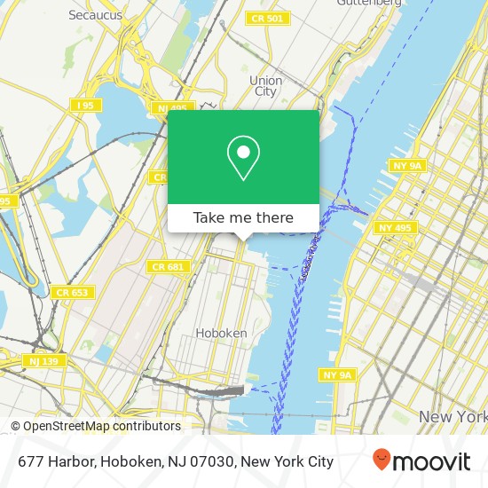 677 Harbor, Hoboken, NJ 07030 map