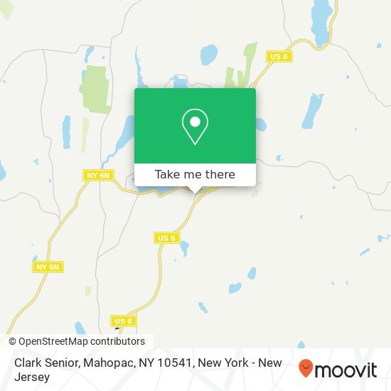 Mapa de Clark Senior, Mahopac, NY 10541