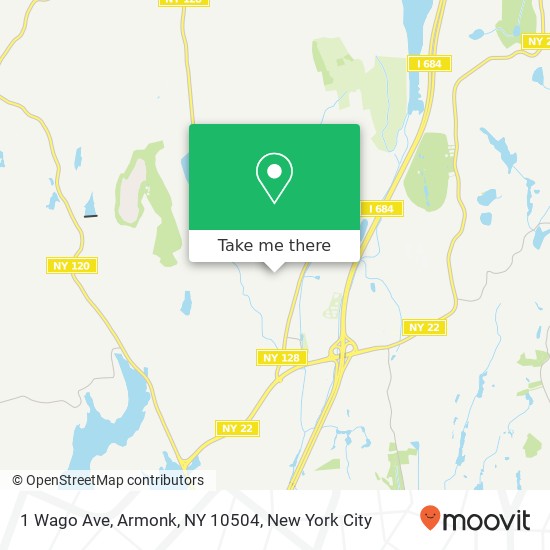 Mapa de 1 Wago Ave, Armonk, NY 10504