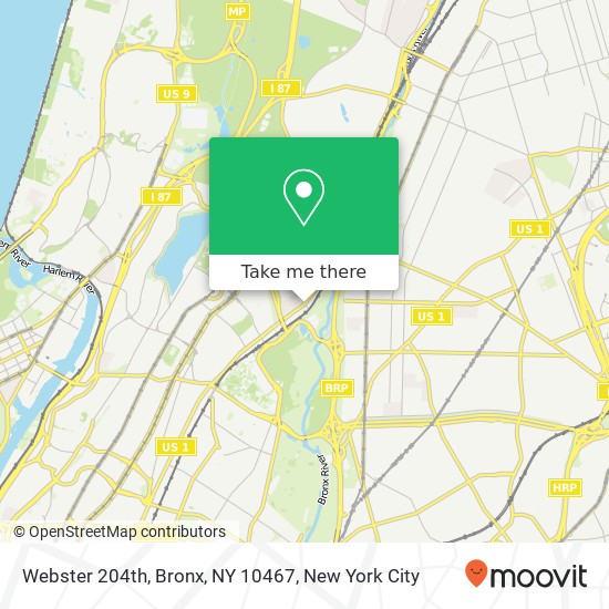 Webster 204th, Bronx, NY 10467 map