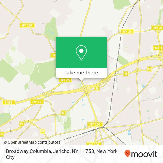 Broadway Columbia, Jericho, NY 11753 map