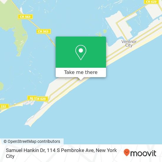 Mapa de Samuel Hankin Dr, 114 S Pembroke Ave