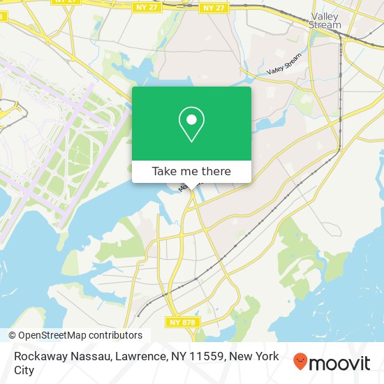 Mapa de Rockaway Nassau, Lawrence, NY 11559
