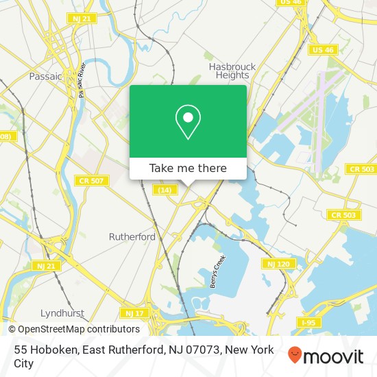 55 Hoboken, East Rutherford, NJ 07073 map