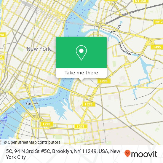 Mapa de 5C, 94 N 3rd St #5C, Brooklyn, NY 11249, USA