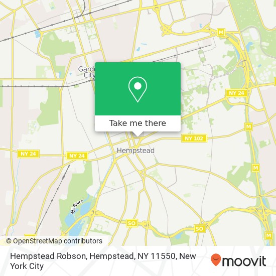 Mapa de Hempstead Robson, Hempstead, NY 11550