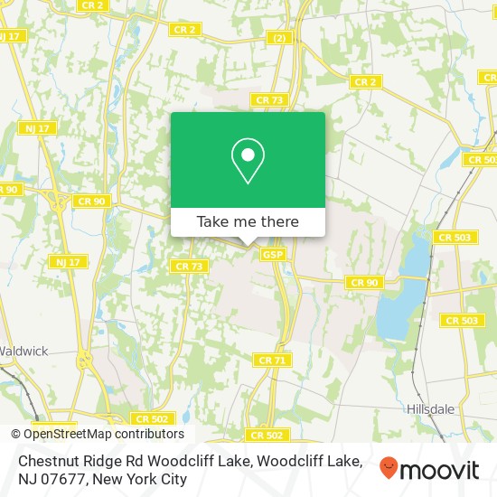 Chestnut Ridge Rd Woodcliff Lake, Woodcliff Lake, NJ 07677 map