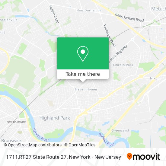 Mapa de 1711,RT-27 State Route 27