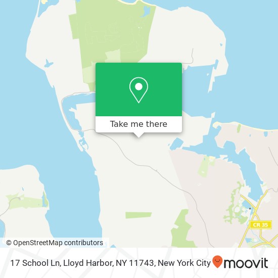 Mapa de 17 School Ln, Lloyd Harbor, NY 11743