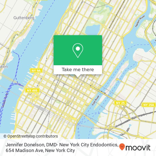 Jennifer Donelson, DMD- New York City Endodontics, 654 Madison Ave map