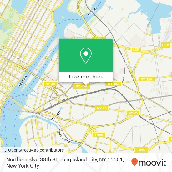 Northern Blvd 38th St, Long Island City, NY 11101 map