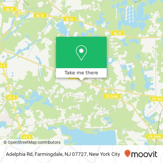 Adelphia Rd, Farmingdale, NJ 07727 map