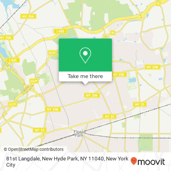 Mapa de 81st Langdale, New Hyde Park, NY 11040