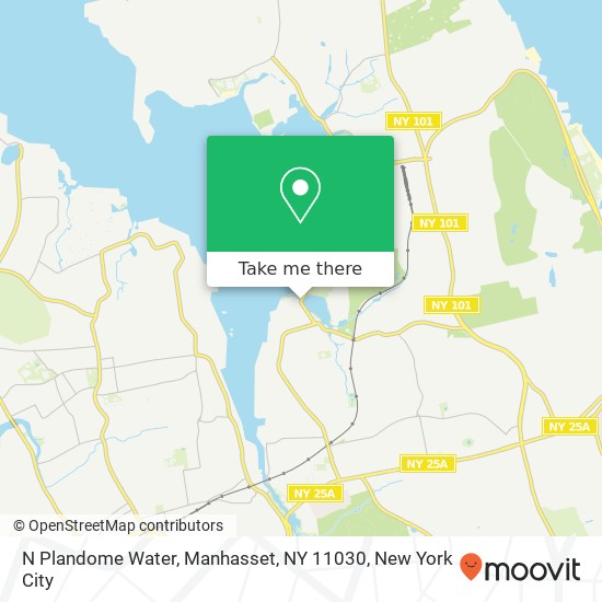 N Plandome Water, Manhasset, NY 11030 map