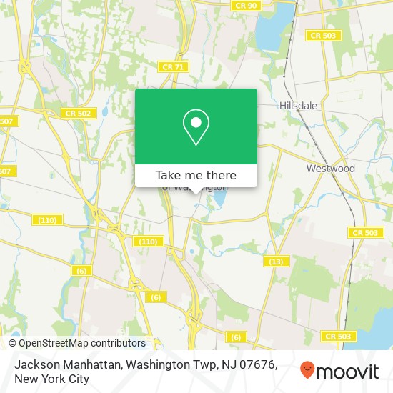 Jackson Manhattan, Washington Twp, NJ 07676 map