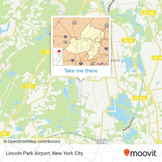 Lincoln Park Airport map