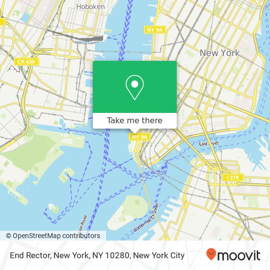 End Rector, New York, NY 10280 map