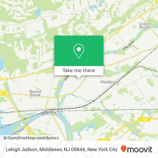 Mapa de Lehigh Judson, Middlesex, NJ 08846