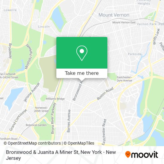 Mapa de Bronxwood & Juanita A Miner St