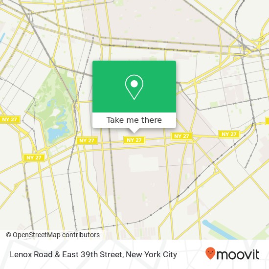 Lenox Road & East 39th Street map
