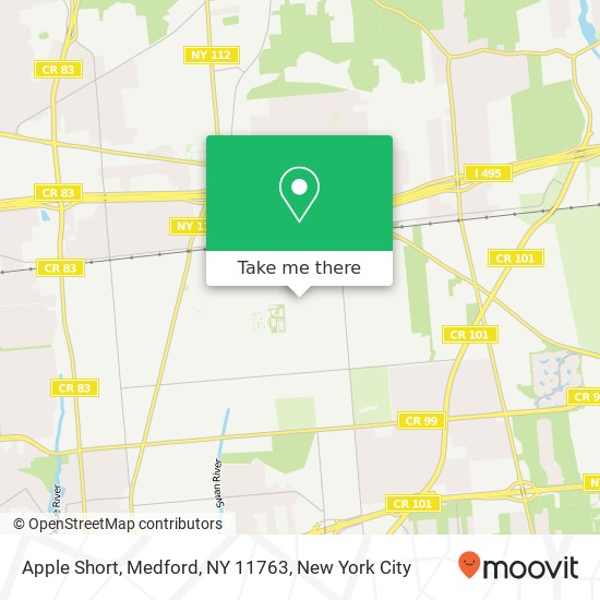 Apple Short, Medford, NY 11763 map