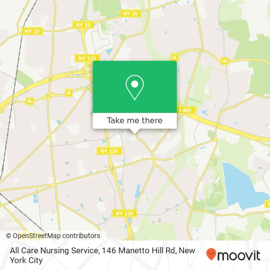 All Care Nursing Service, 146 Manetto Hill Rd map