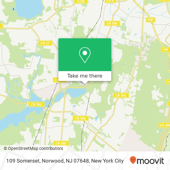 109 Somerset, Norwood, NJ 07648 map