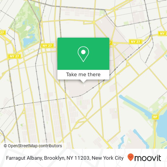 Farragut Albany, Brooklyn, NY 11203 map