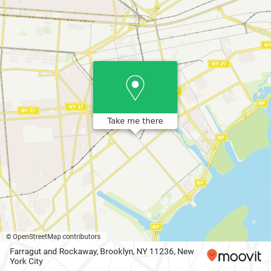 Mapa de Farragut and Rockaway, Brooklyn, NY 11236