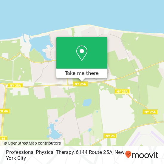 Professional Physical Therapy, 6144 Route 25A map