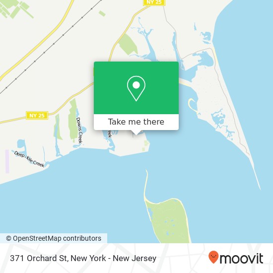 Mapa de 371 Orchard St, New Suffolk, NY 11956