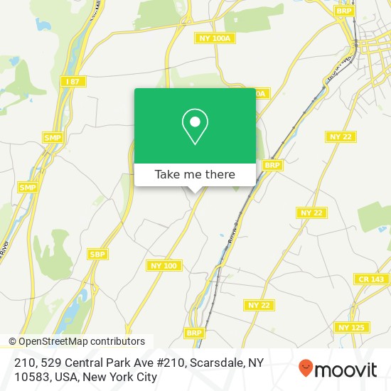 Mapa de 210, 529 Central Park Ave #210, Scarsdale, NY 10583, USA