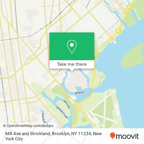 Mapa de Mill Ave and Strickland, Brooklyn, NY 11234