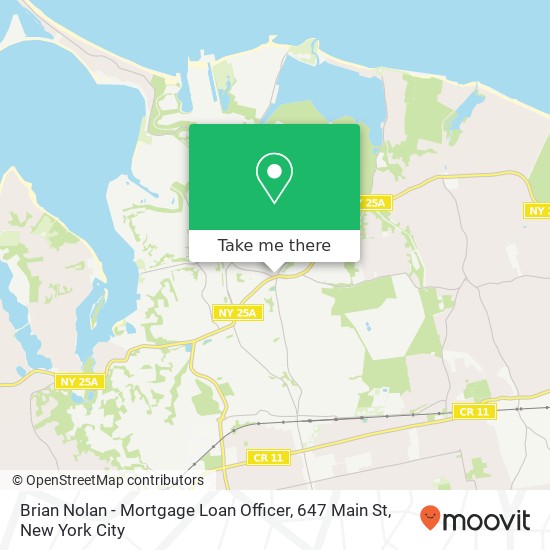 Mapa de Brian Nolan - Mortgage Loan Officer, 647 Main St