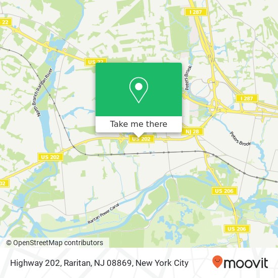 Highway 202, Raritan, NJ 08869 map