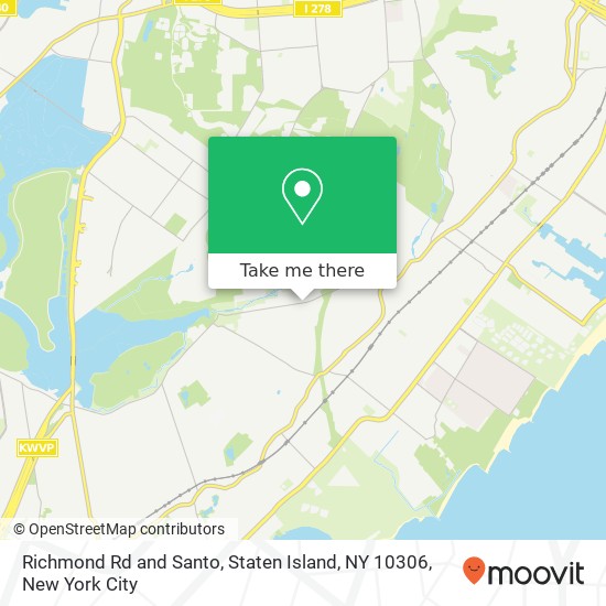 Richmond Rd and Santo, Staten Island, NY 10306 map